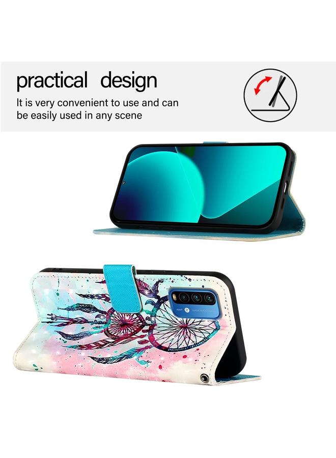 S-TOP Case For Redmi 9 Power / 9T Global / Xiaomi Poco M3 3D Painting Horizontal Flip Leather Phone Case - Image 3