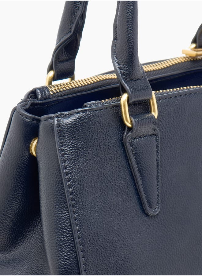 Flora Bella By Shoexpress - Women Logo Detail Tote Bag with Handles and Zip Closure - Image 1