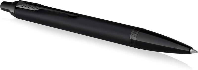 Parker Im Ballpoint Pen | Matte Black With Black Trim | Medium Point With Blue Ink Refill | Gift Box - Image 1