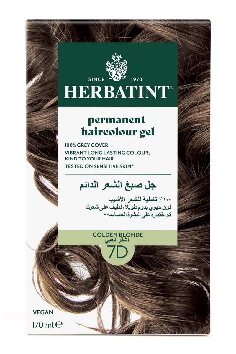 Herbatint Hair Color 7D Golden Blonde - Image 1