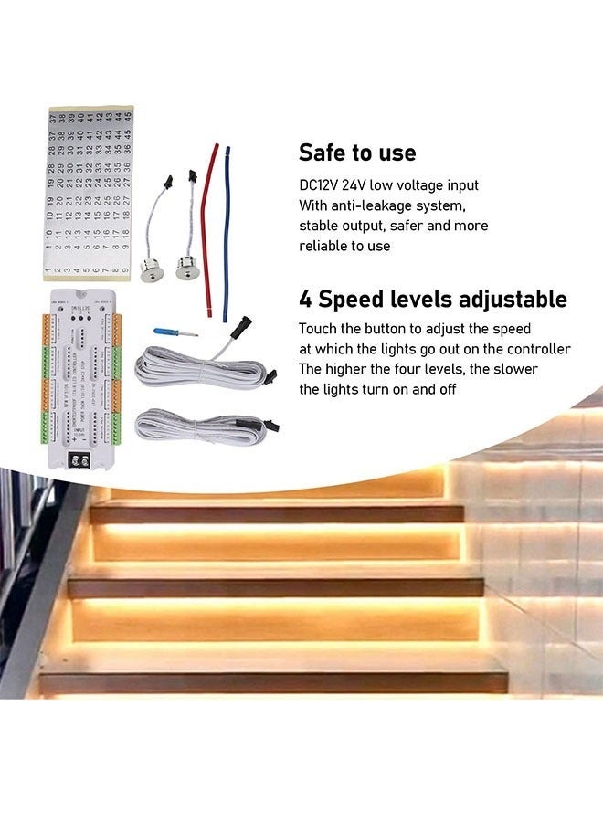 Bukela Motion Sensor LED Stair Light Controller Intelligent Automatic Cascaded Staircase Ladder Step Light Controller for Stairway Light - Image 5