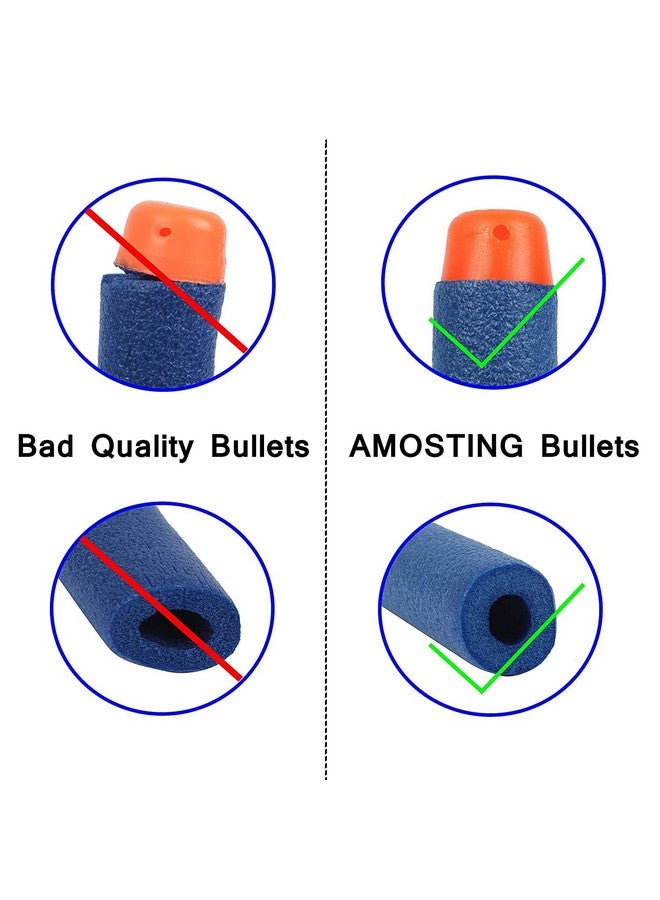 eS³kube Kid Plastic Foam Bullets Pack Compatible for N-Strike Elite Toy Guns (50) - Image 4