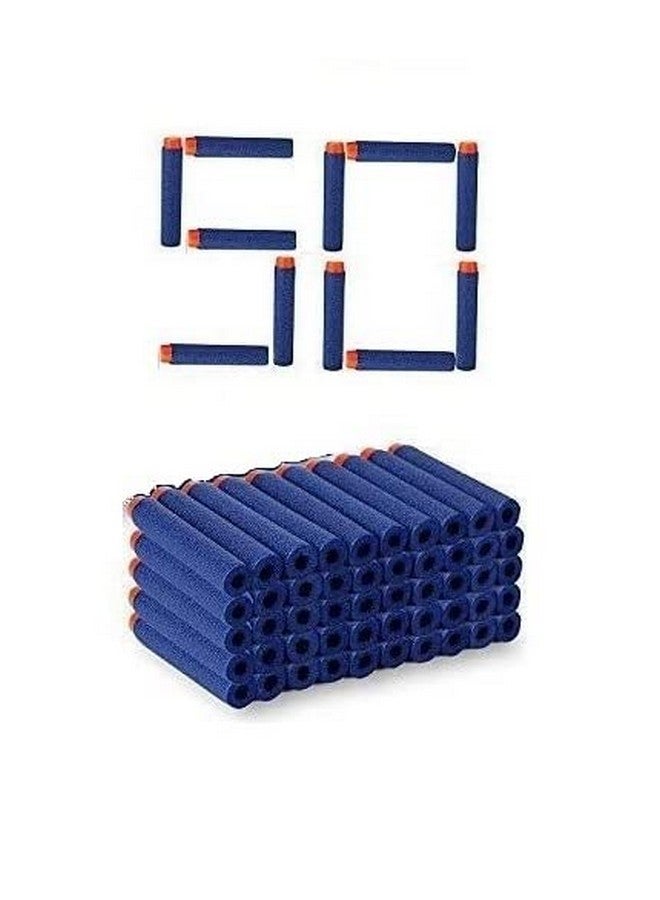 eS³kube Kid Plastic Foam Bullets Pack Compatible for N-Strike Elite Toy Guns (50) - Image 1