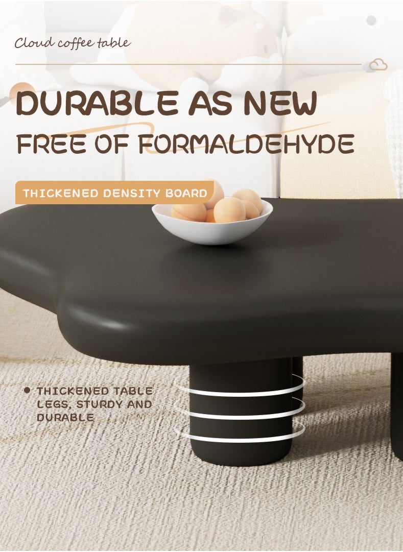 Generic Modern Design Side Table Living Room Home Furniture Nordic Style Irregular Shape Coffee Table in Cloud shape Simple Small Household Shaped Table Tea Table for Living Room Balcony Garden, Living Room Table Bed Room  - Image 4