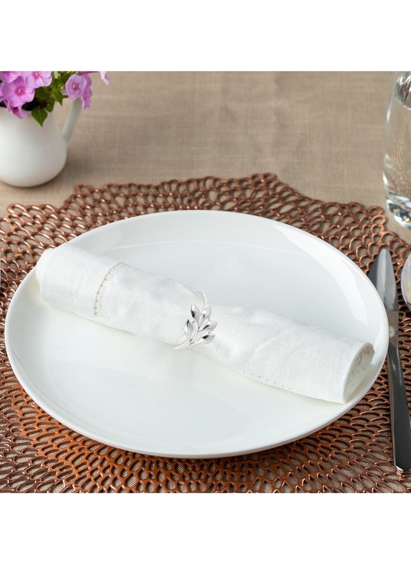 Generic Napkin Rings 8-Pack, Elegant Metal Napkin Holders for Table Decorations, Weddings, Parties, and Dinners  - Image 4