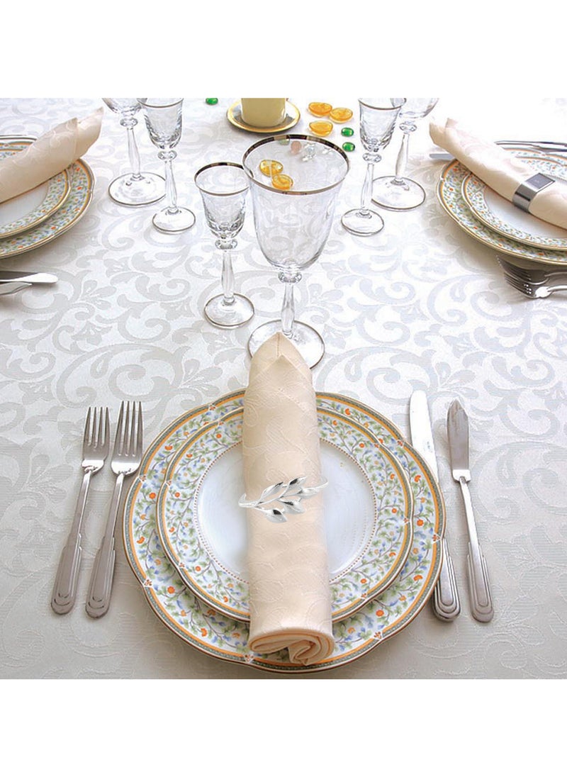 Generic Napkin Rings 8-Pack, Elegant Metal Napkin Holders for Table Decorations, Weddings, Parties, and Dinners  - Image 5