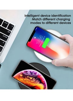 Generic Ultra Slim Qi-Certified Fast Wireless Charger Pad for iPhone 13/12/11 Series/X, XR Series 8/SE Series (7.5W) Samsung Galaxy S6-22 Note 7-20 (10W)  - Image 3