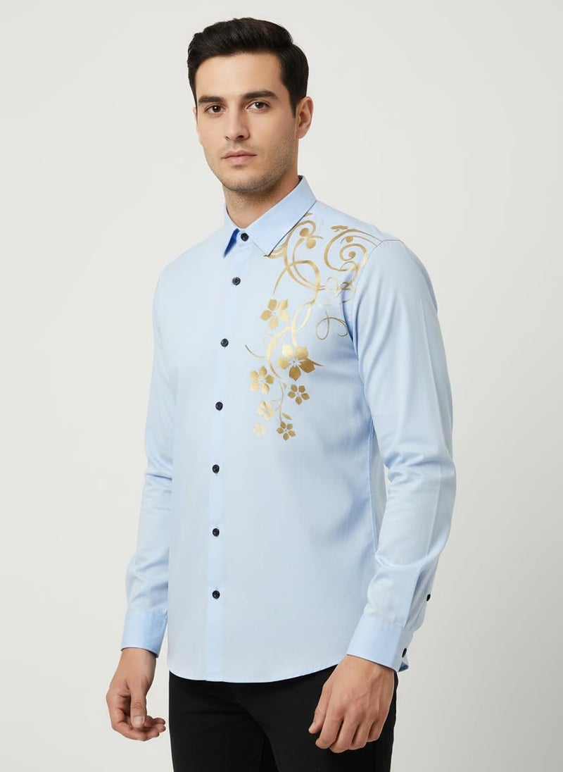 Bellstone Men's Solid Lustre Cotton Regular Fit Full Sleeve Collared Neck Casual Shirt for Men Stylish Latest | Lightweight Breathable Fabric |Stylish Solid Shirt for Office & Everyday Wear - Image 3
