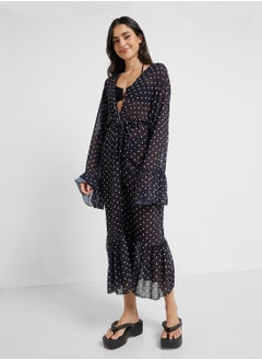 Polka Dot Sheer Beach Cover Up Kimono - pzsku/ZE653BE461C05E10F9511Z/45/_/1740638017/bd21d25b-c1c2-4055-836b-69241a79ef8f