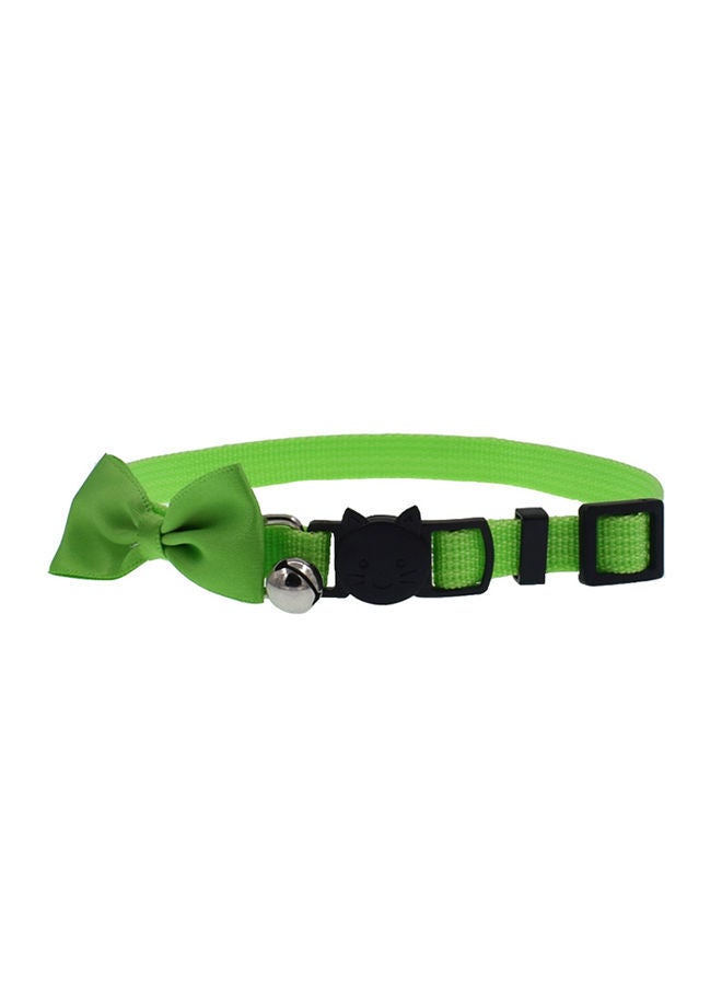 NIBEMINENT Bow Tie Pet Collar Fluorescent Green 19 x 4 1centimeter