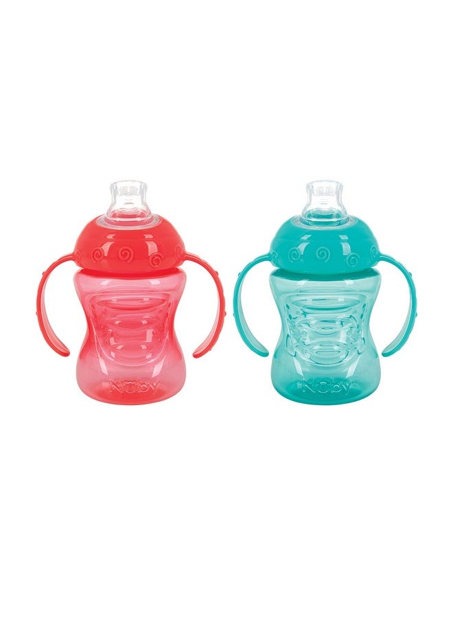 نوبي كوب شرب نوبي مانع للانسكاب بمقبضين، مزود بفوهة فائقة الإمساك والشرب، سعة 8 أونصة، قد تختلف الألوان - Image 1