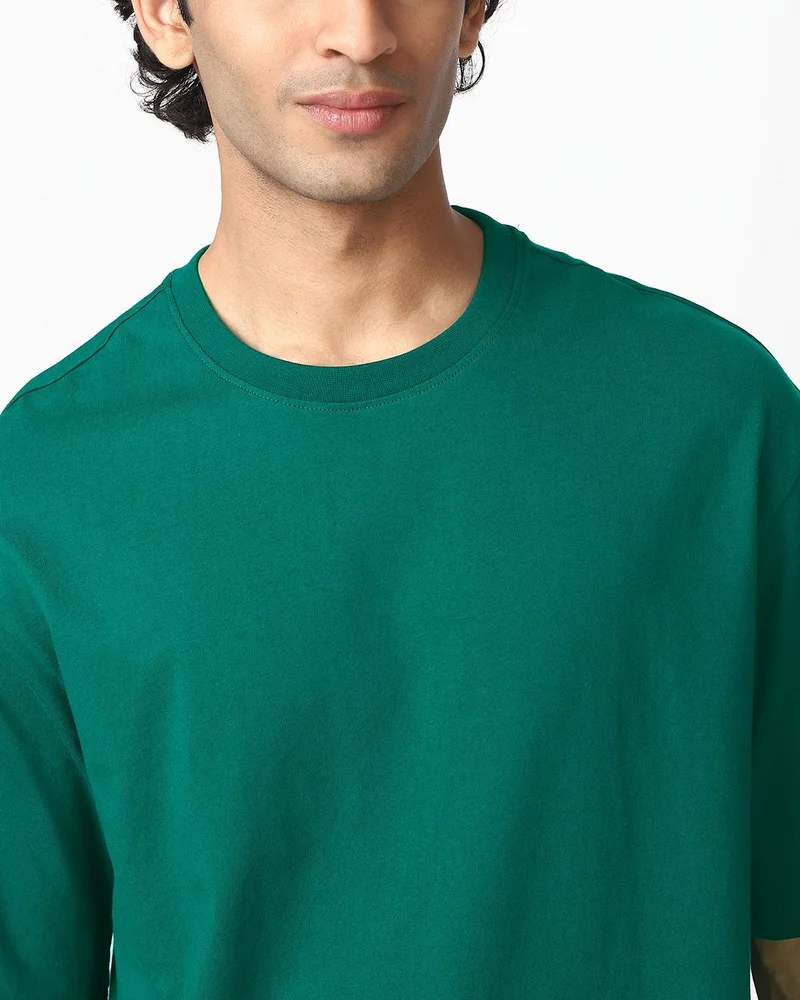 بيواكوف تيشيرت رجالي أخضر واسع