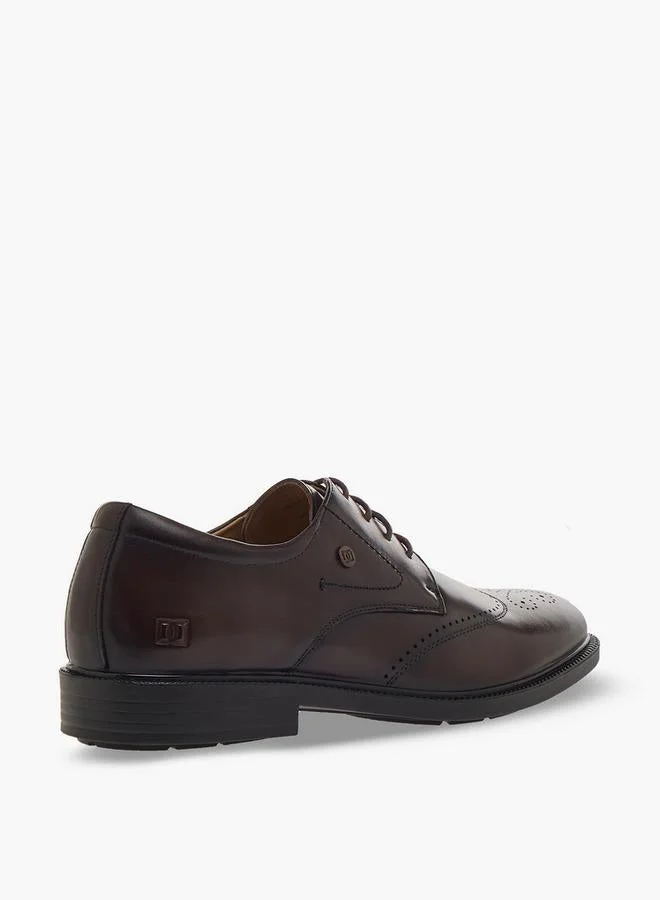 Duchini BROWN Men Lace-Up Leather Derby Shoes for Men | Best Price UAE