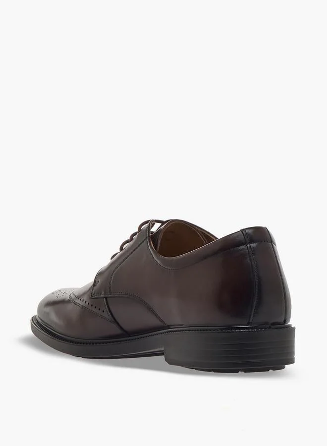 Duchini BROWN Men Lace-Up Leather Derby Shoes for Men | Best Price UAE