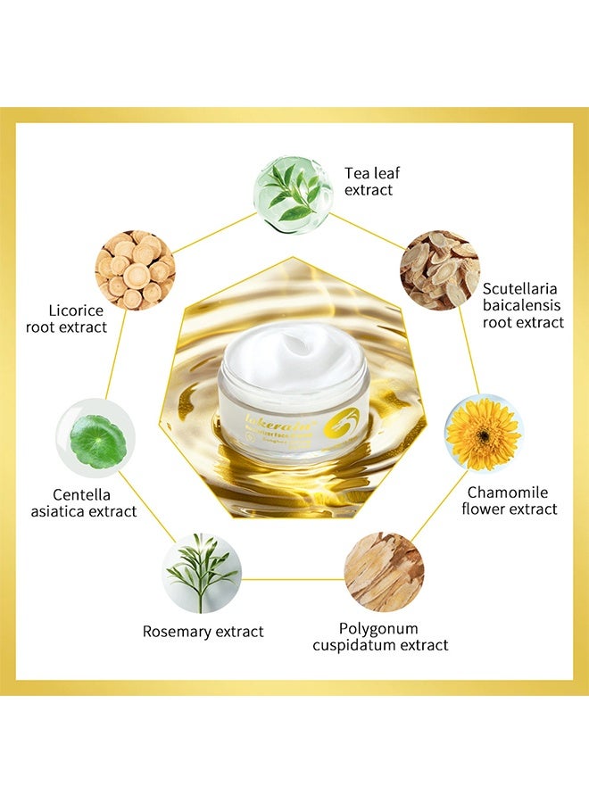 lakerain Moisturizer Face Cream,  Long Lasting Moisturizer Cream Deep Hydrating and Lightweight Easily Absorbed into Skin Light Texture Radiant Glow Glycine Facial Moisturizer Cream 50g - Image 5