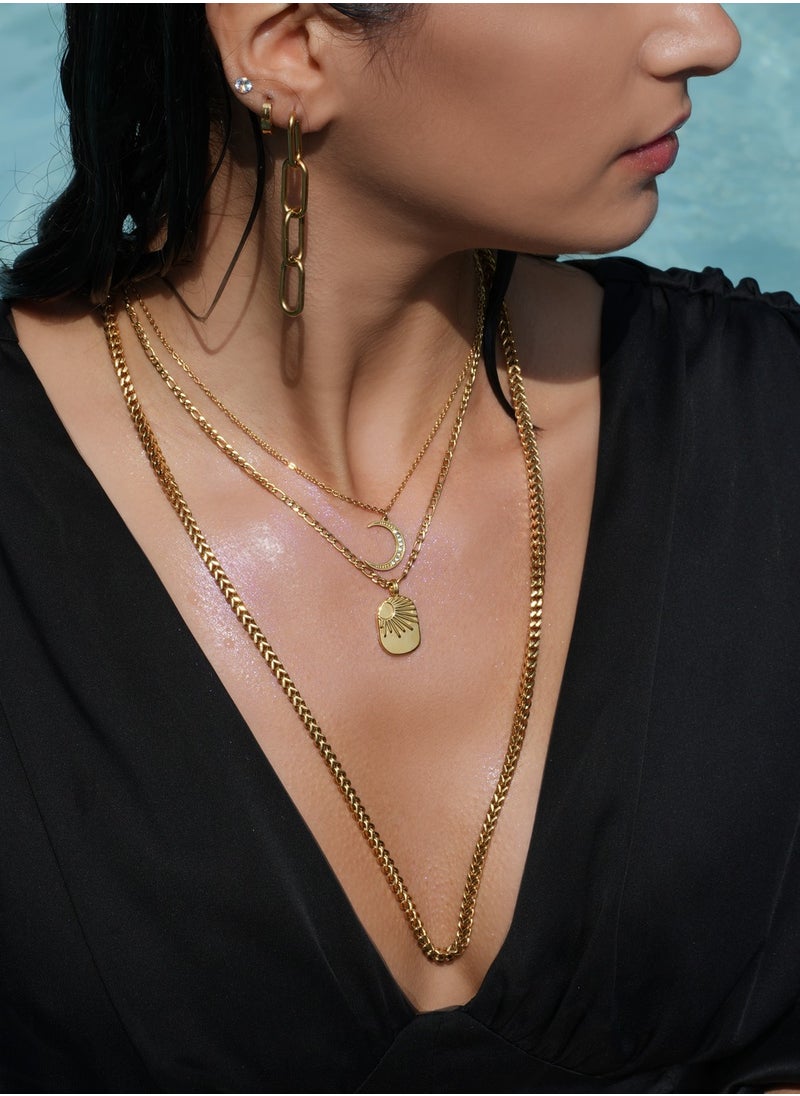 Clé de Lune Thick Bulky Layering Chain Necklace  - Image 2