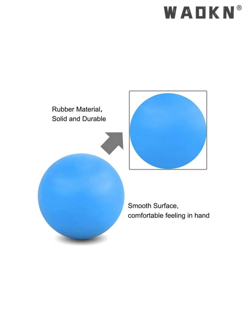 WAOKN Silicone Massage Ball to Relax Muscles,Massage Lacrosse Balls for Sore Muscles, Shoulders, Neck, Back, Foot, Body, Deep Tissue, 6.3CM Fitness Yoga Ball,Single Ball Hockey,Yoga and Myofascial Release - Image 2