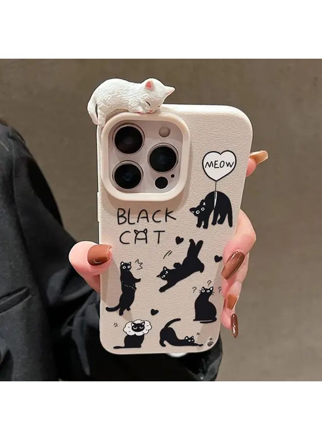 غطاء علبة قطط ثلاثية الأبعاد متوافق مع iPhone 11 Pro Max بألوان متنوعة 2 غطاء جوال مضاد للصدمات ومرح - Image 4