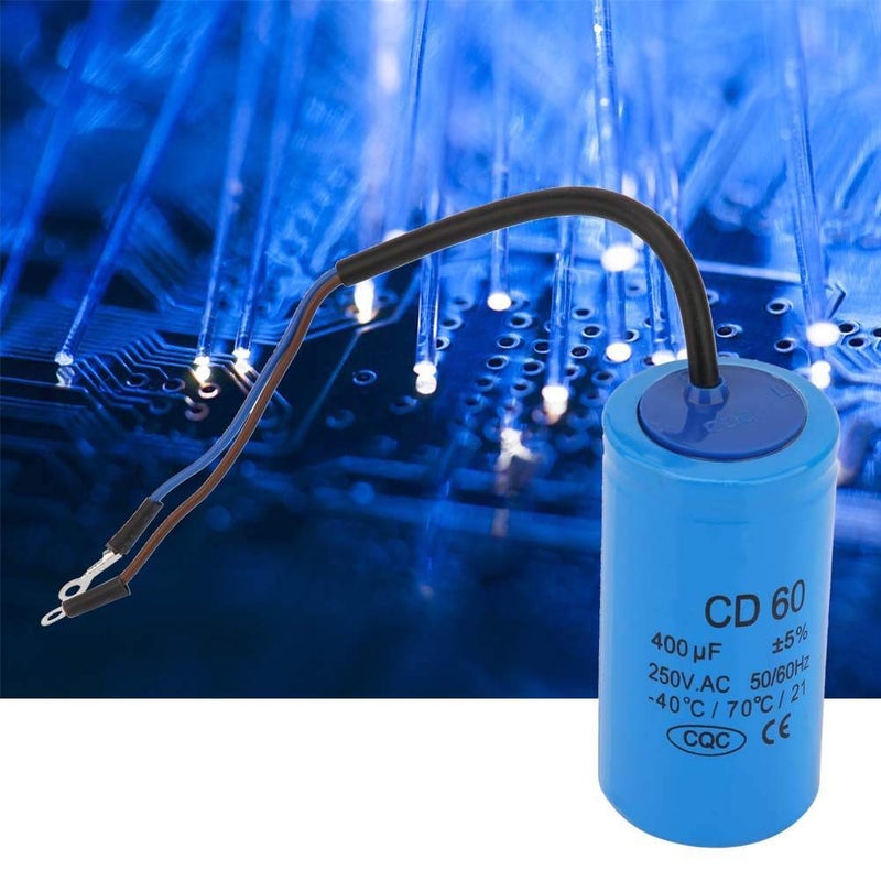 Wal front CD60 Run Capacitor with Wire 250V AC 400uF 50/60Hz for Motor Start Motor Air Compressor - Image 5