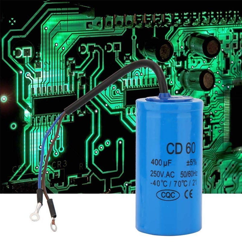 Wal front CD60 Run Capacitor with Wire 250V AC 400uF 50/60Hz for Motor Start Motor Air Compressor - Image 4