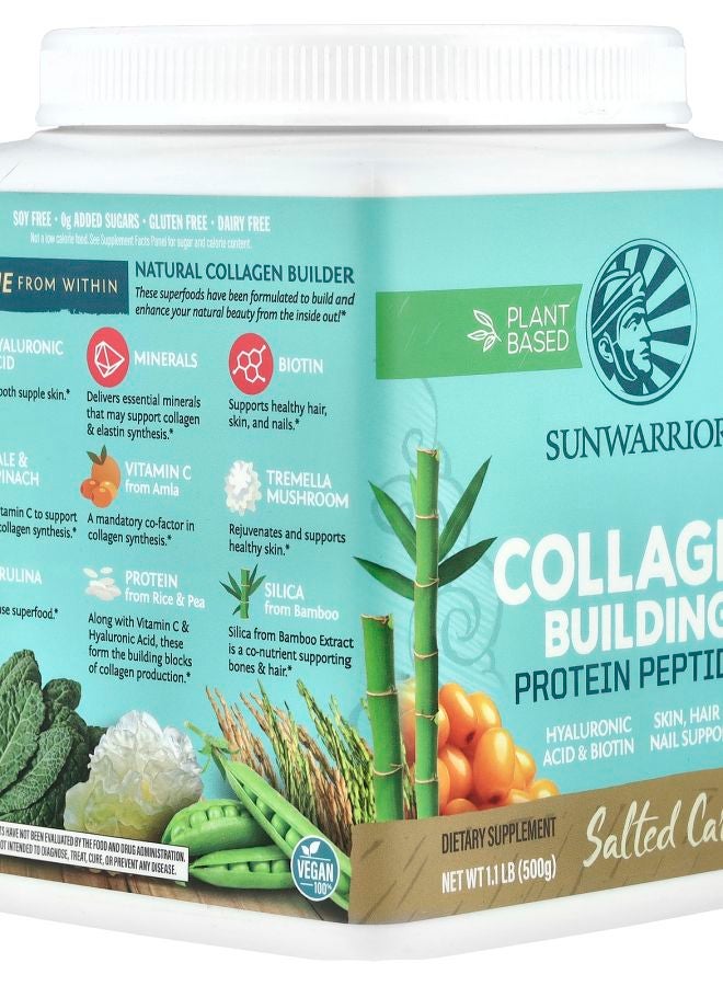 Sunwarrior Collagen Building Protein Peptides Salted Caramel 1.1 lb (500 g) - Image 2