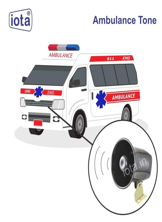 iotaSLC122 12V Ambulance Tone (Black) - Image 2