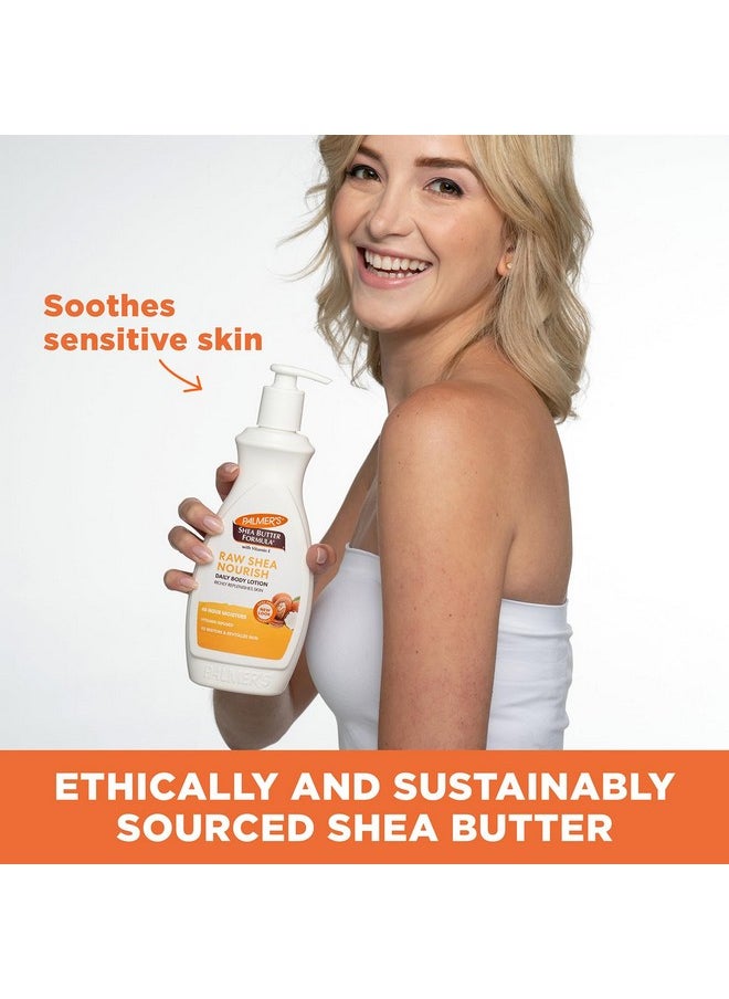 PALMER'S - Raw Shea Daily Body Lotion Soothes Skin Irritation And Sensitive Skin 400Ml (Pack Of 2) - Image 1