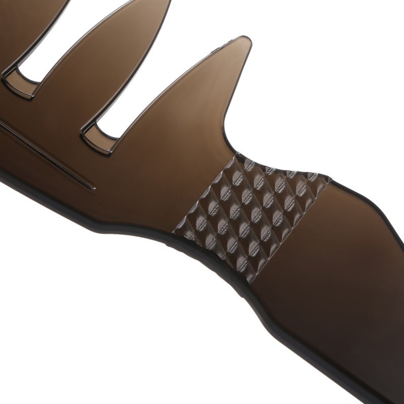 Detangling Comb: Black ABS Plastic, Anti-Static Heat-Resistant - Wide Teeth Hair Styling Tool for Thick Curly Hair, Salon Home Use - Image 2