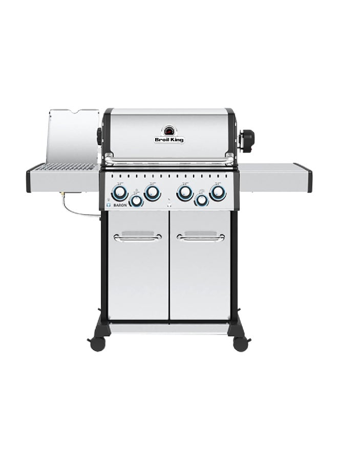 Broil King Baron S 490 IR Stainless Steel Gas Grill Silver and Black 116 x 145 x 61 cm 875983 - Image 1