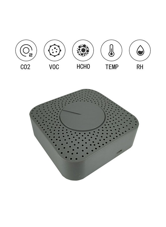 Generic - Tuya WiFi Intelligent Air Quality Monitor 5-in-1 Air Housekeeper HCHO/CO2/VOC/Temperature/Humidity Detector Support Remote APP Control Alarm Function - Image 1