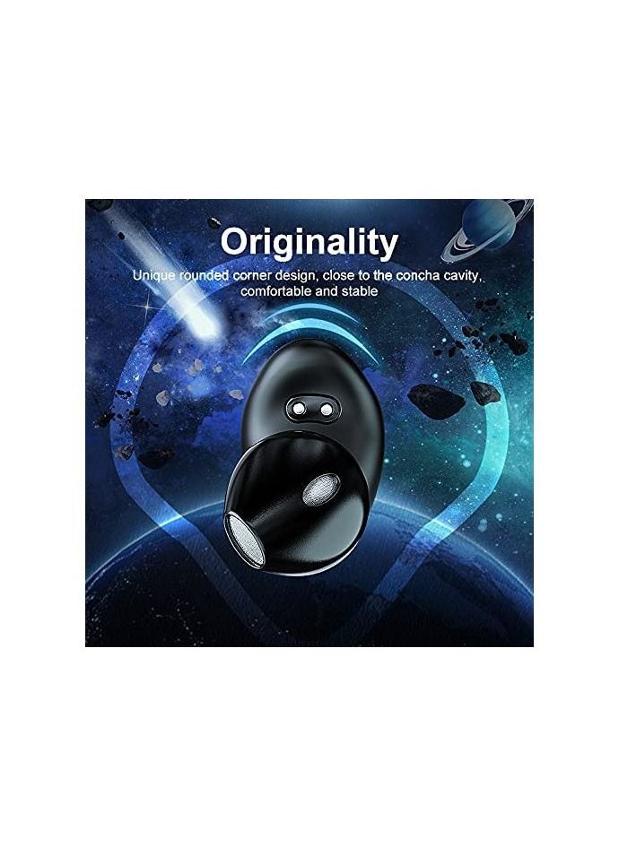 Jellico - Tws7 Bluetooth Truly Wireless In Ear Earbuds With Mic Upto 12 Hours Playback, Lightweight With Stereo Calling Feature (Black) - Image 1