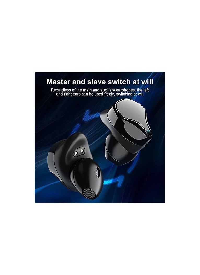 Jellico - Tws7 Bluetooth Truly Wireless In Ear Earbuds With Mic Upto 12 Hours Playback, Lightweight With Stereo Calling Feature (Black) - Image 1