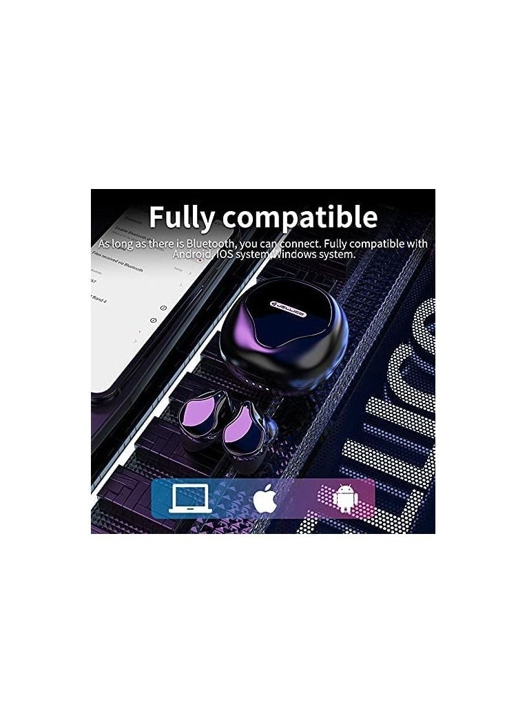 Jellico - Tws7 Bluetooth Truly Wireless In Ear Earbuds With Mic Upto 12 Hours Playback, Lightweight With Stereo Calling Feature (Black) - Image 1
