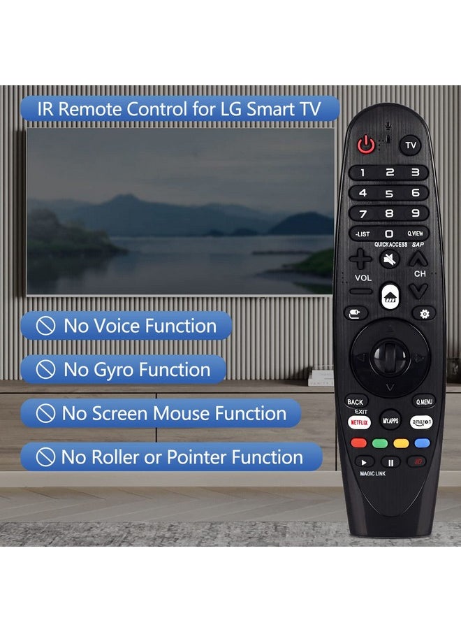 Universal Remote For Lg Smart Tv Magic Remote For Lg Smart Tv Magic Remote An Mr18Ba An Mr19Ba An Mr600G An Mr650 An Mr650G Anmr650A Anmr600 An Mr650B (No Voice Pointer Mouse Gyro Function)