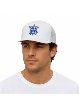 England Team Cap with Short Brim, Mesh Back, Adjustable Snapback - view 3