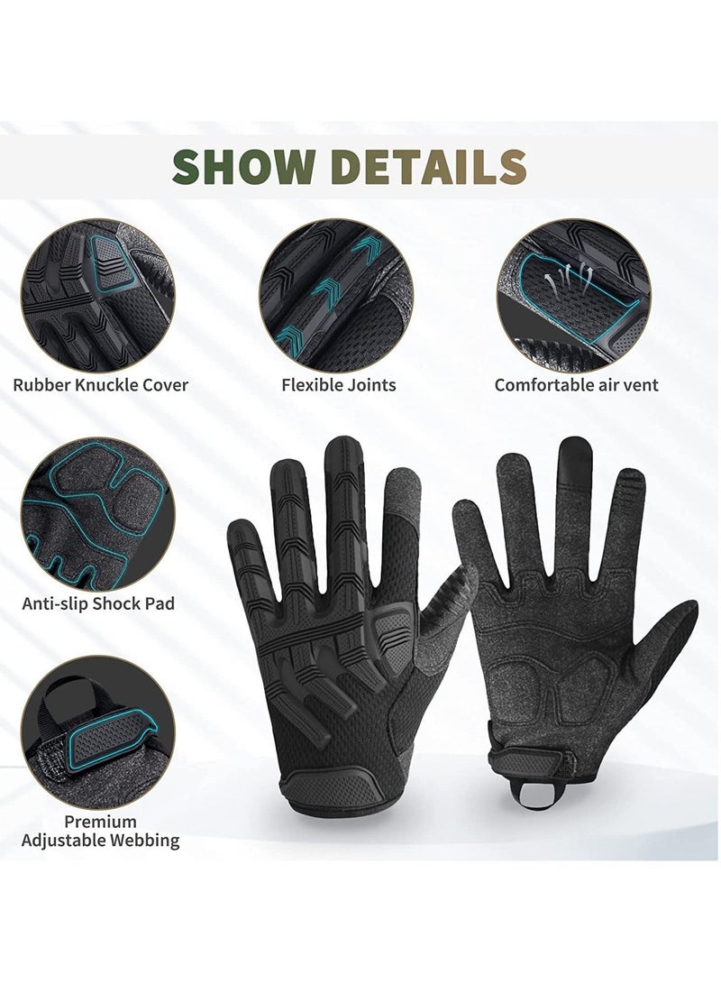 SYOSI Hard Full Finger Motorcycle Glove Touch Screen Gloves For Motorbike Cycling Climbing Camping - Image 4