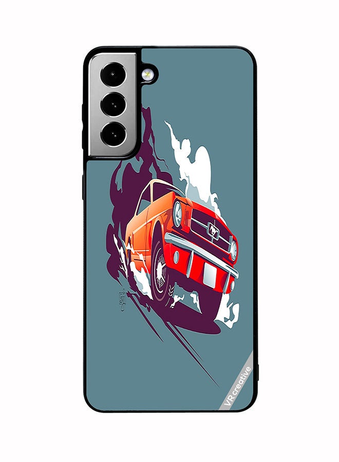 VR CREATIVE Protective Case Cover For Samsung Galaxy S21 FE 5G Mustang Design Multicolour - Image 1