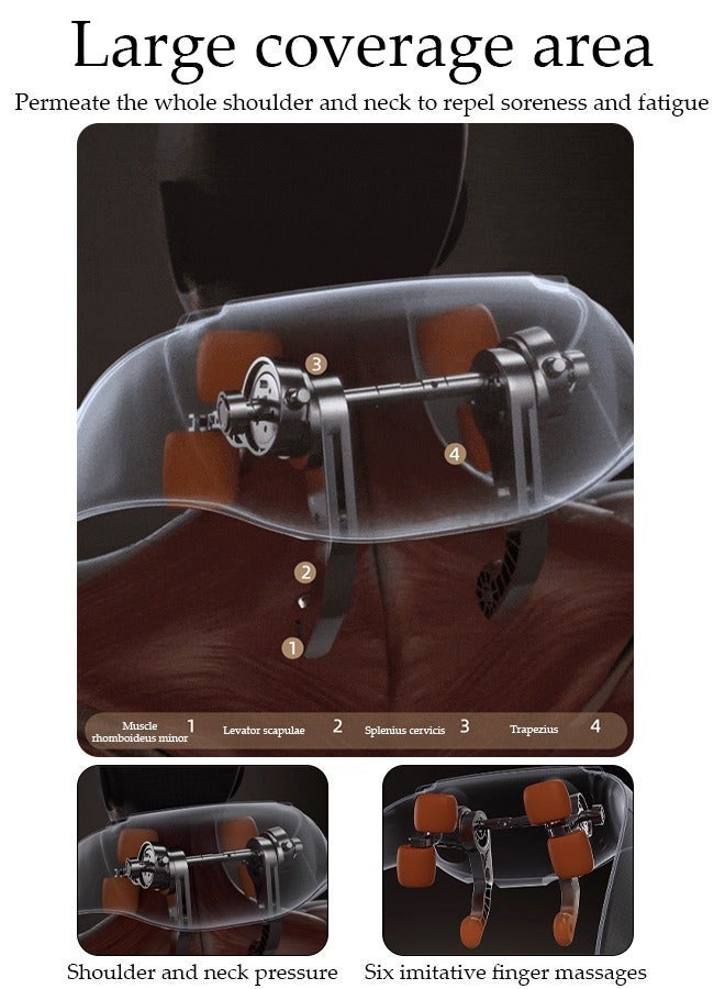 DUNISO Neck Massager, Shiatsu Back Neck Massager with Heat, Electric Massager for Back & Shoulder, Massage Pillow for Neck,  Shoulder,  Deep Massage at Home for Muscle Relaxation - Image 3