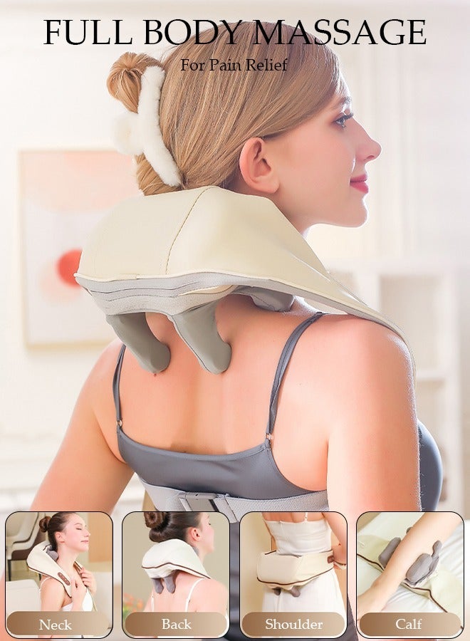 DUNISO Neck Massager, Shiatsu Back Neck Massager with Heat, Electric Massager for Back & Shoulder, Massage Pillow for Neck,  Shoulder,  Deep Massage at Home for Muscle Relaxation - Image 2