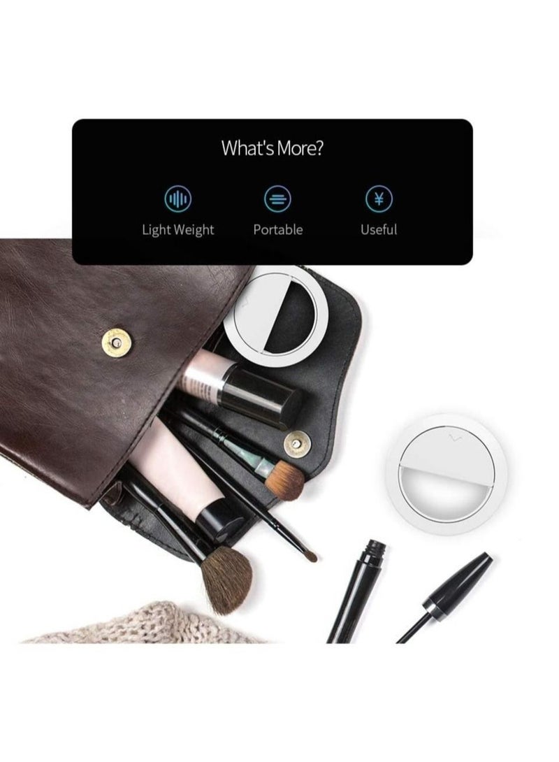 ELTRAZONE Selfie Ring Lights,LED Circle Phone Light for Laptop Camera Photography Video,Clip On Rechargeable Mini Light for Zoom Call,Selfie,Men Birthday - Image 4