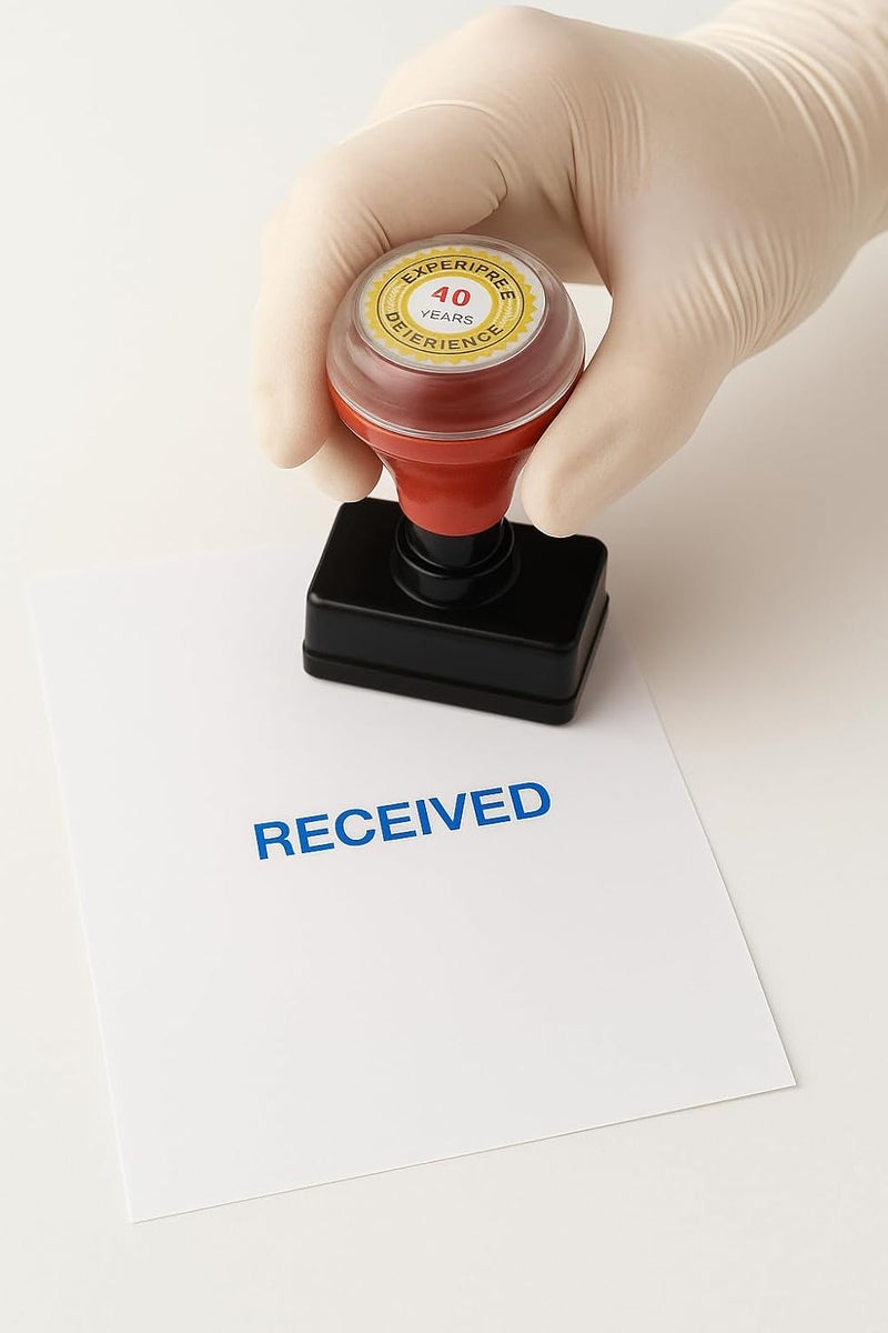 ACGL Self Ink Pri-Ink Pocket Stamp (Received) – Compact, Fast-Drying, Heavy-Duty Office Rubber Stamp for Paper & Documents | Pre-Inked & Portable Design - Image 4