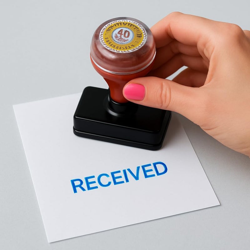 ACGL Self Ink Pri-Ink Pocket Stamp (Received) – Compact, Fast-Drying, Heavy-Duty Office Rubber Stamp for Paper & Documents | Pre-Inked & Portable Design - Image 5