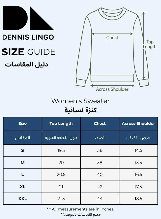 Dennis Lingo Navy Women's Navy 100% Acrylic Textured Regular Fit Sweater for Women | Best Price UAE