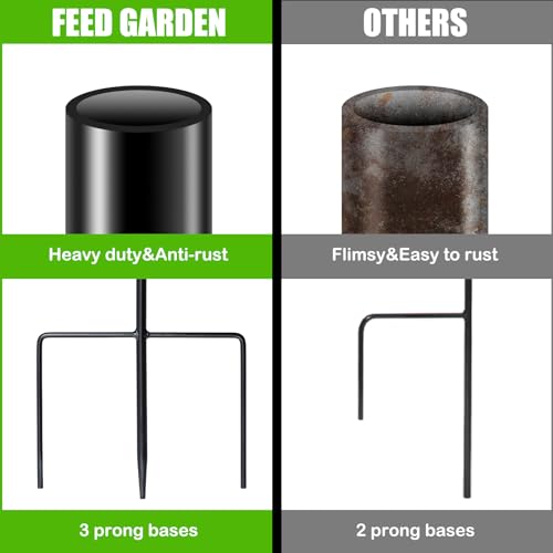 FEED GARDEN Adjustable 48 Inch Small Shepherd Hooks for Outdoor, Garden Hook for Lanterns, Shepard Hooks for Hanging Plants, Bird Feeders, Solar Lights, Mason Jars, Weddings Decor,2 Pack - Image 5