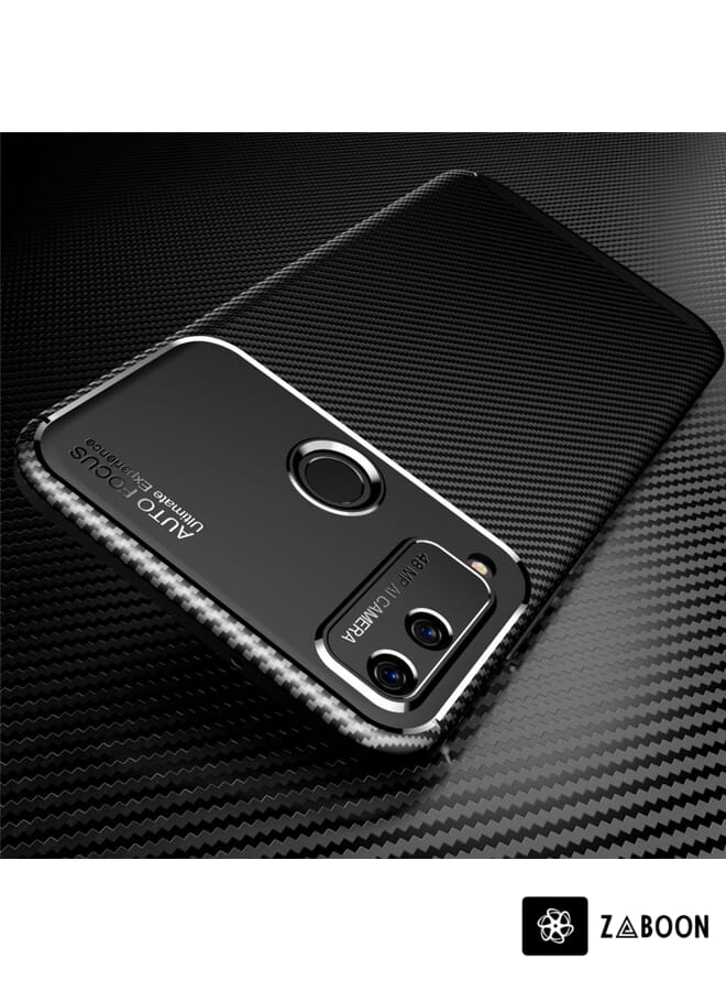 Zaboon Protective Case Cover For Huawei Honor Play 4T Carbon Fiber Texture Shockproof TPU Case - Image 2