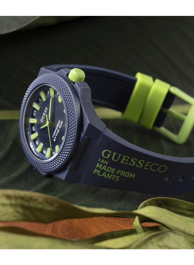 GUESS Blue PU Strap\Blue Dial\Blue Sustainable Nylon Case - Image 5