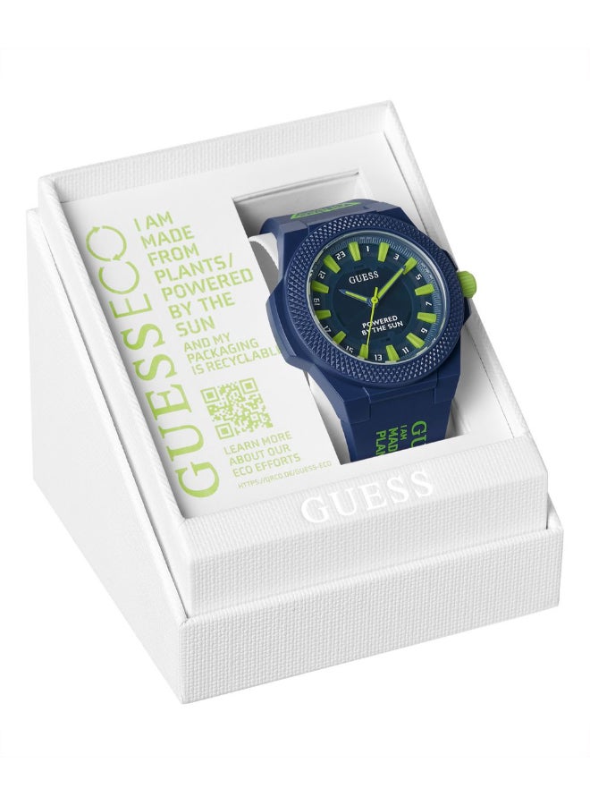 GUESS Blue PU Strap\Blue Dial\Blue Sustainable Nylon Case - Image 4