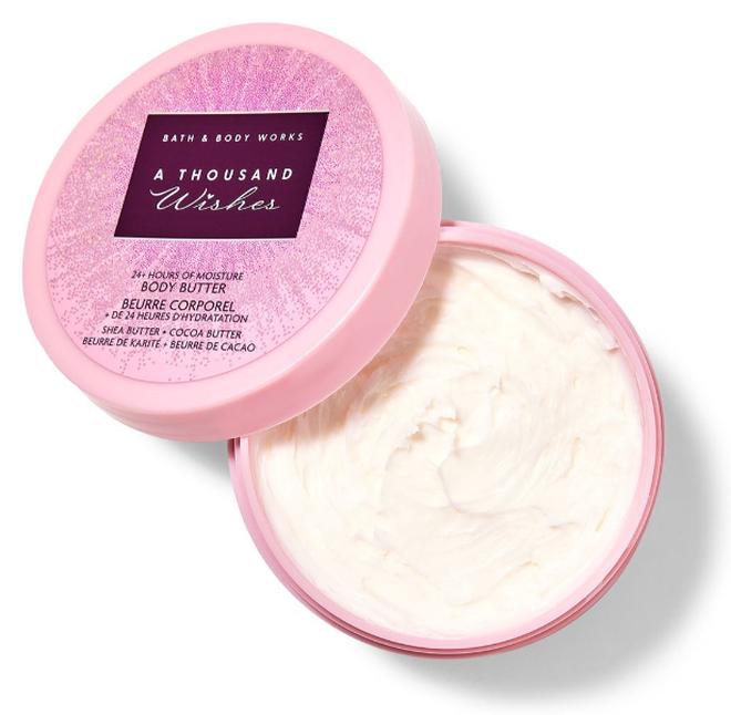 زبدة الجسم المتلألئة بألف أمنية