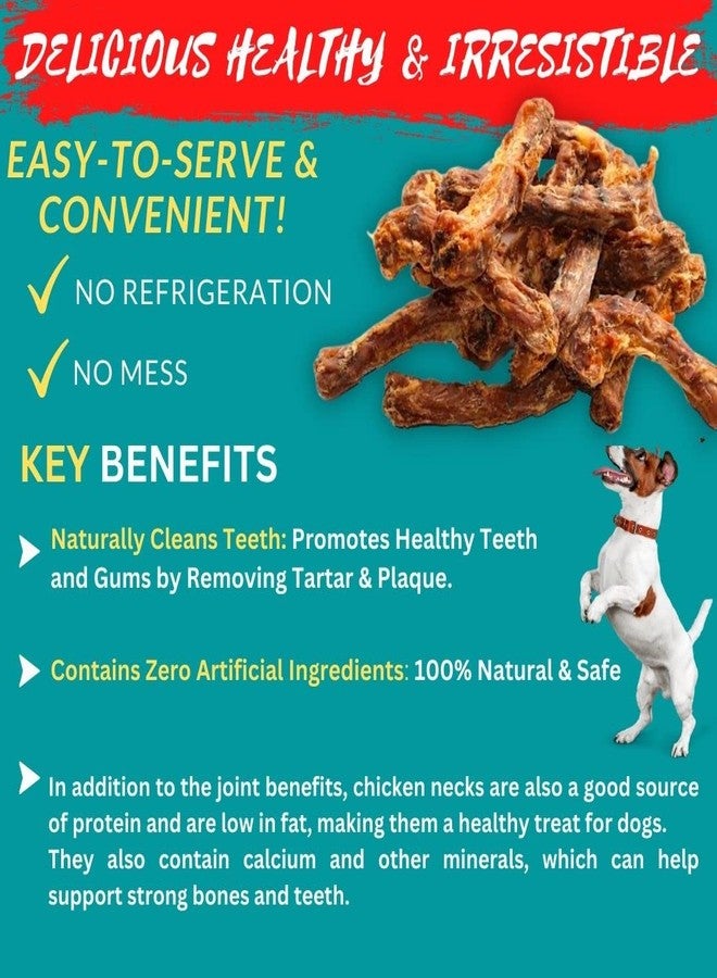 WiggleBoo Healthy & Tasty Dried Treats for Dogs, Puppy - All-Natural Snack Loaded with Protein and Flavor (100grm) (Dried Chicken Neck) - Image 4