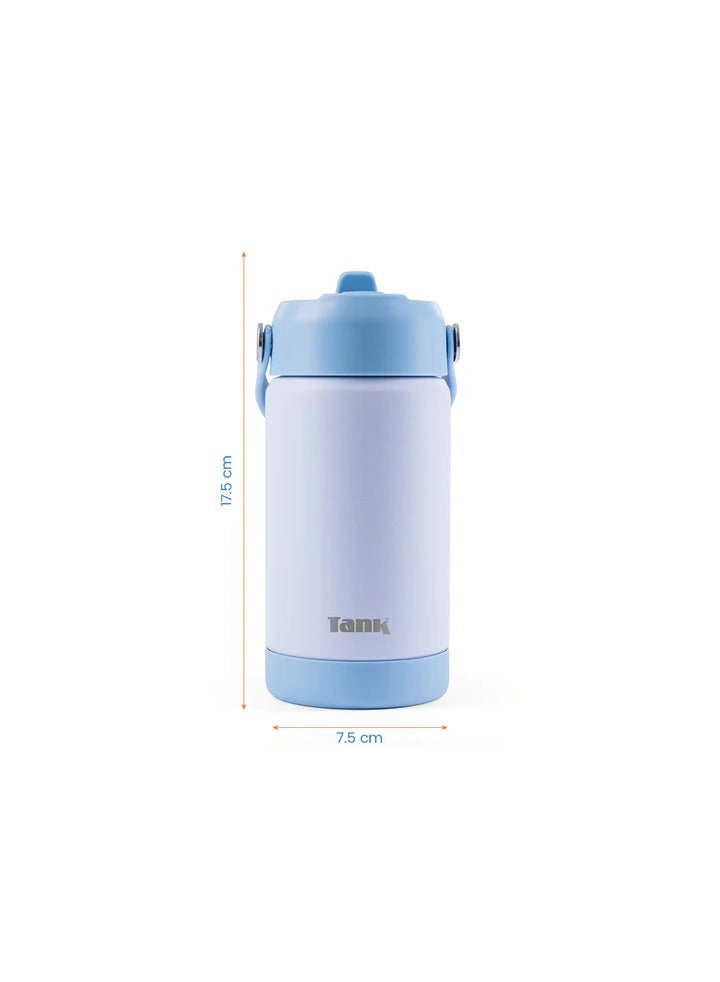 Tank Move, 350ml, Stainless Steel Bottle, BPA free, insulated, Leakproof - Sky Blue - Image 2